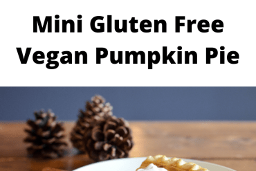 Mini Gluten Free Vegan Pumpkin Pie